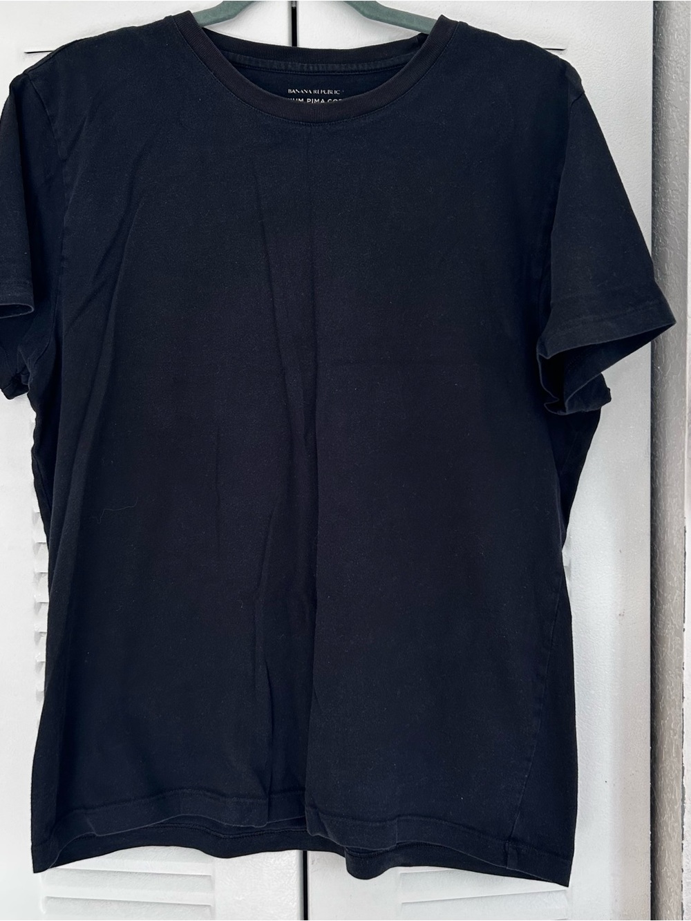 Banana Republic Black Short Sleeve Crew Neck Tee